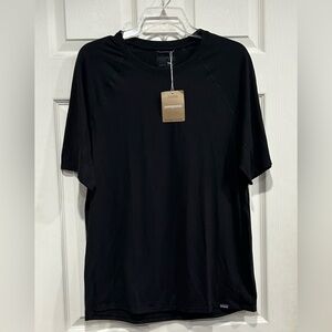 Patagonia Men's Medium Short-Sleeved Capilene Cool Trail Shirt Black NWT